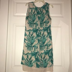 Green pattern dress